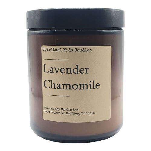 Soy candle 8oz hours - candle,