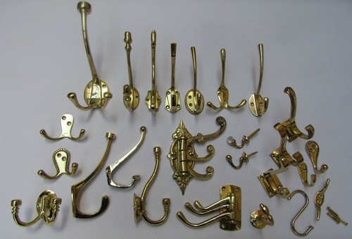 Brass hat and - brass, hooks