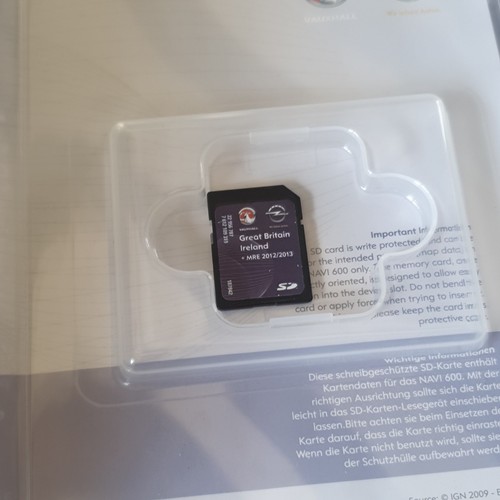 Vauxhall opel sat nav card - nav,