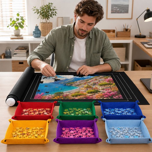 Jigsaw puzzle mat - puzzle,