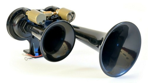 Original diesel train horn - train,