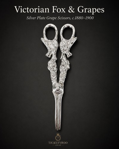 Victorian fox grapes silver - grapes,