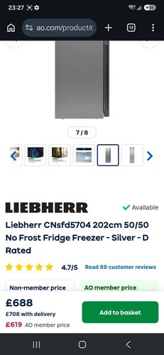 Liebherr cnsfd 5704 - 5704, frost