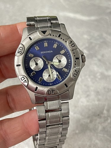 Mens stainless steel sekonda - steel,