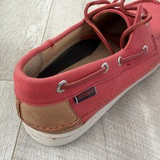 Sebago Docksides Red Canvas &