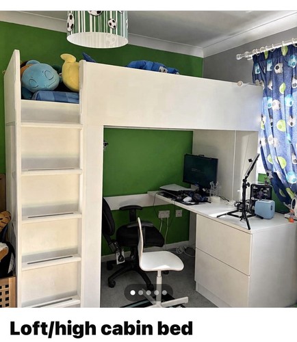 White wood loft - white,