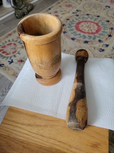 Heavy solid wooden pestle - solid,