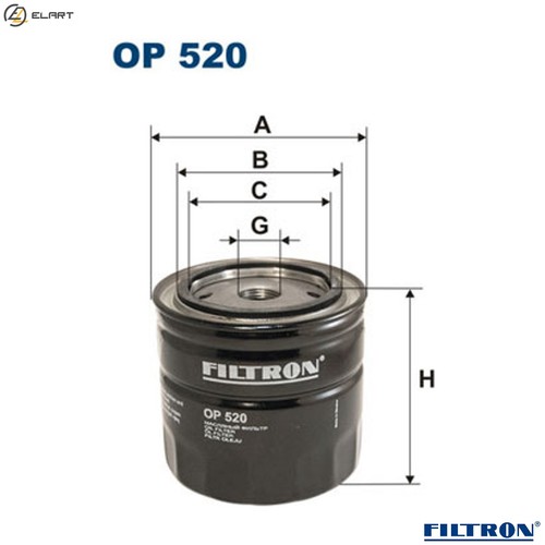 Oil filter 520 for morgan - filter,