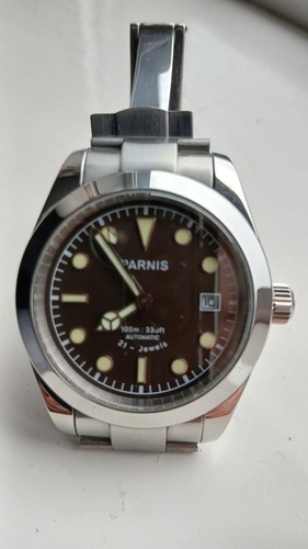 Parnis automatic mens watch - parnis,