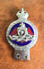 ROYAL ARTILLERY CLASSIC CAR BADGE - J.R.GAUNT LTD - c. 1950s ORIGINAL & SCARCE !