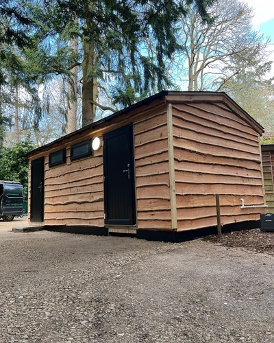 Portable cabin shower - shower, block