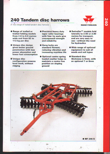 Massey ferguson 240 tandem - "240",