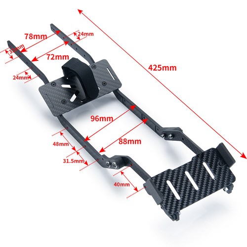 Carbon fiber chassis frame - carbon,