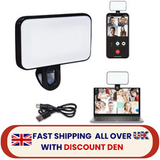 Selfie LED Light Ring Flash Clip Rechargeable Camera For Phone iPhone Tablets