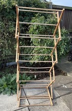 Vintage Wooden Concertina Clothes Airer