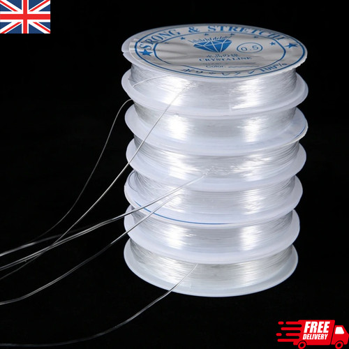 Clear nylon beading elastic - nylon,