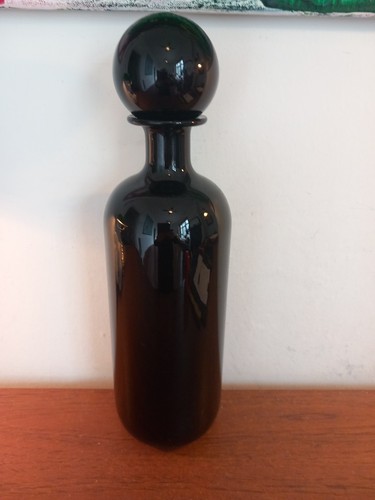 Modernist art glass decanter - art,