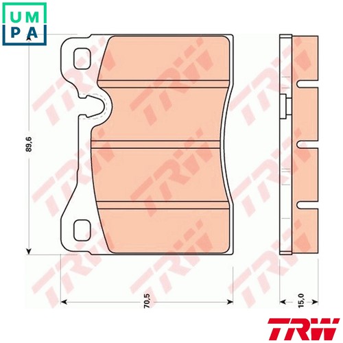 Brake pad set disc - pad,