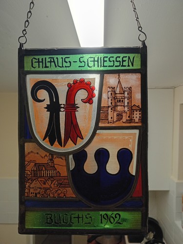 Heraldic stained glass - stained, panel