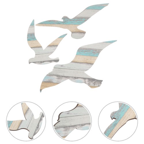 Nautical wooden seagulls - nautical,