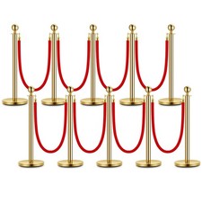 Stanchion Post Queue Red
