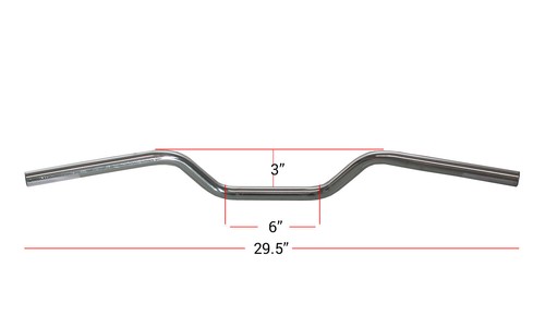 New chrome rise 29 5 - 7/8", 3"