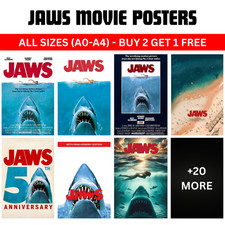 Jaws 1975 Movie Poster 50th