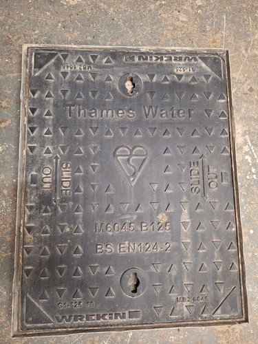 Cast iron manhole cover - cast, /
