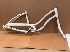 1974 Schwinn Stingray Slik Chik Frame White & Pink Original Paint. KF. Kool!