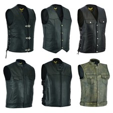 Men's Real Leather Biker