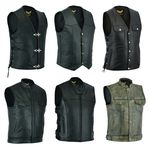 Men real leather biker - men's,