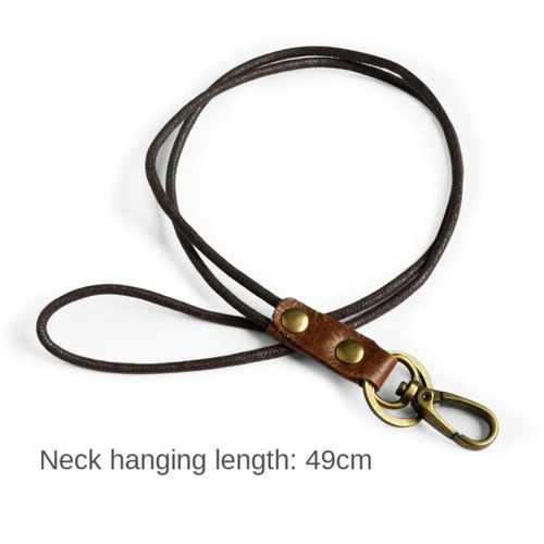 Leather lanyard neck strap for - neck,