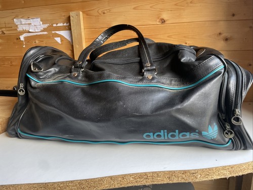 Vintage adidas black leather - vintage,