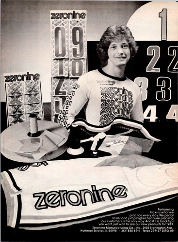 1983 zeronine print ad - •,