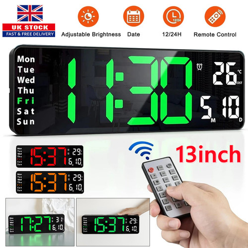 Led wall clock - led, digital