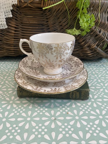 Royal vale bone china gold - bone,