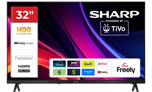 Sharp 32he2045k frameless hdmi - 32he2045k,