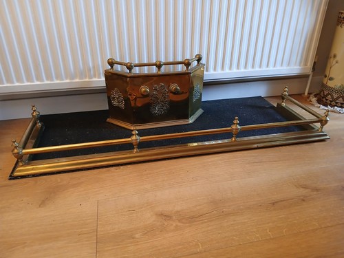 Vintage brass fender fire - brass,