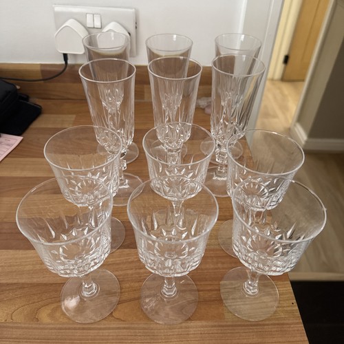Vintage cut crystal glass - crystal,