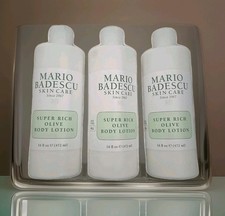 Lot of 3 - Mario Badescu Super Rich Olive Body Lotion For All Skin Types 16oz