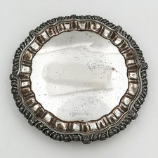 ANTIQUE 10” SALVER WAITER TRAY OLD SHEFFIELD PLATE GEORGE IV c1820