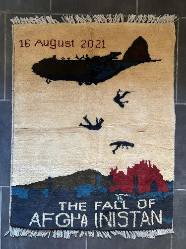 Authentic afghan war rug - war, |