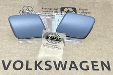 VW Golf MK4 R32 Front Bumper Headlight Washer Jet covers pair Primered Genuine