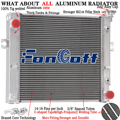 Row radiator for - row, toyota