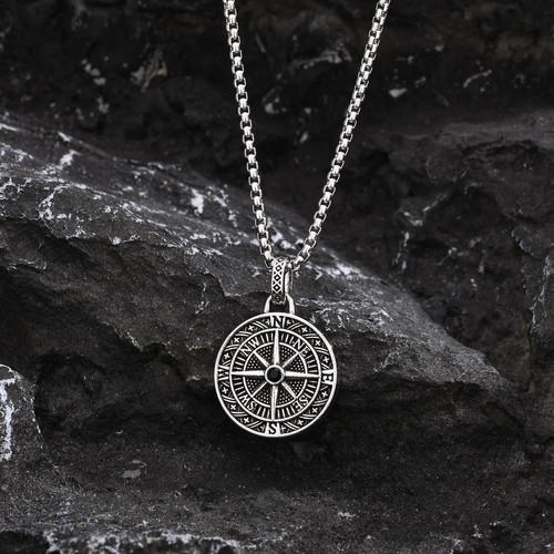 Vintage compass pendant - vintage,