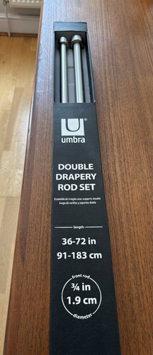Umbra double drapery rod - drapery,