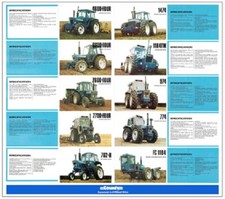 FORD COUNTY TRACTOR COLLECTION THE RANGE STABLE SALES BROCHURE/POSTER ADVERT A3