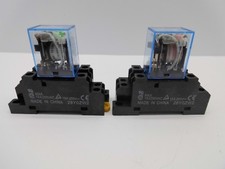 OMRON LY2NJ 10 AMP 8 PIN POWER RELAY DPDT BASE 12, 240 VOLT AC DC SILVER COIL 