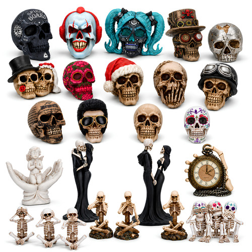Gothic skull skeleton - gothic,