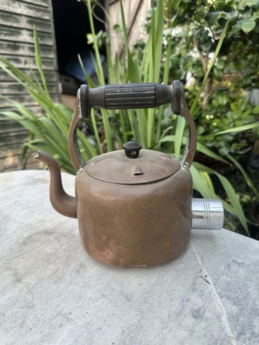 Vintage copper electric kettle - vintage,